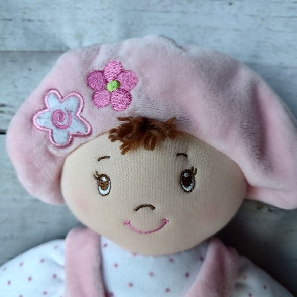 Baby Gund My First Dolly Plush Stuffed Doll 12" Toy Pink White Soft - Picture 3 of 6